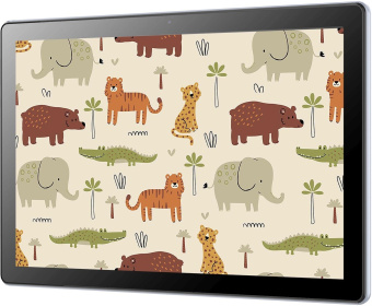 Планшет Digma Kids A10 SC9863A (1.6) 8C RAM2Gb ROM32Gb 10.1" IPS 1280x800 4G 1Sim Android 11.0 Go коричневый 2Mpix 0.3Mpix BT WiFi microSD 128Gb 5000mAh от магазина РЭССИ