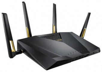 Роутер беспроводной Asus RT-AX88U AX6000 10/100/1000BASE-TX/4G ready черный от магазина РЭССИ