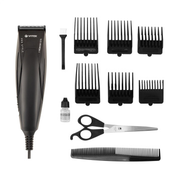 Машинка для стрижки Vitek VT-2574 черный 10Вт от магазина РЭССИ