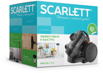 Пылесос Scarlett SC-VC80C65 1800Вт черный от магазина РЭССИ