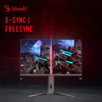Монитор Bloody 27" MN272Q темно-серый IPS LED 1ms 16:9 HDMI M/M матовая HAS Piv 400cd 178гр/178гр 2560x1440 240Hz G-Sync FreeSync DP 2K 6.55кг от магазина РЭССИ