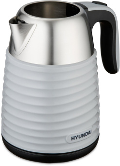 Чайник электрический Hyundai HYK-S4804 1.7л. 2200Вт серый/черный корпус: металл от магазина РЭССИ