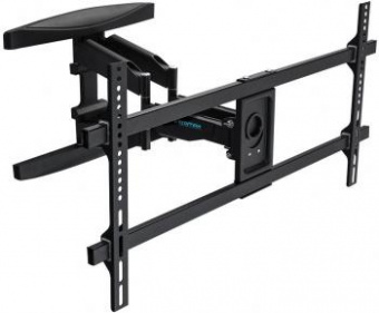 Кронштейн для телевизора Kromax ATLANTIS-65 черный 40"-90" макс.45кг настенный поворотно-выдвижной и наклонный от магазина РЭССИ