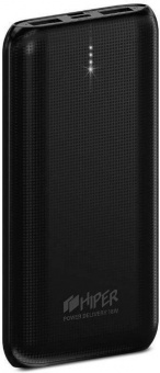 Мобильный аккумулятор Hiper RPX10000 10000mAh 3A QC PD 2xUSB черный (RPX10000 BLACK) от магазина РЭССИ
