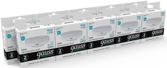 Лампа светодиодная Gauss Elementary GX53 9Вт цок.:GX53 таблетка 220B 4100K св.свеч.бел.нейт. Tablet (упак.:1шт) (83829) от магазина РЭССИ
