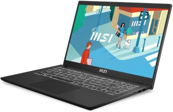 Ноутбук MSI Modern 15 H B13M-022US Core i5 13420H 32Gb SSD1Tb Intel Iris Xe graphics 15.6" IPS FHD (1920x1080) Windows 11 Home Multi Language black WiFi BT Cam (9S7-15H411-022) от магазина РЭССИ