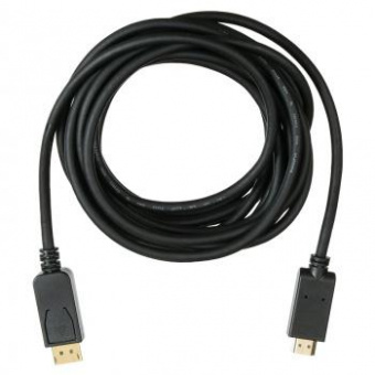 Кабель аудио-видео Buro v. 1.2 DisplayPort (m)/HDMI (m) 5м. Позолоченные контакты черный (BHP DPP_HDMI-5) от магазина РЭССИ