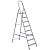 Алюминиевая стремянка Алюмет 8 ступеней. Серия Ам708 от магазина РЭССИ