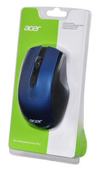 Мышь Acer OMR031 черный/синий оптическая (1600dpi) беспроводная USB (3but) от магазина РЭССИ