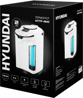 Термопот Hyundai HYTP-4840 4л. 750Вт белый/черный от магазина РЭССИ