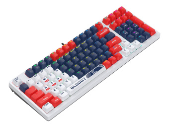 Клавиатура A4Tech Bloody S98 механическая синий/белый USB for gamer LED (SPORTS NAVY) от магазина РЭССИ