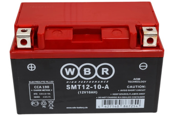 Мото аккумулятор WBR SMT12-10-A 12В 10 Ач УТ-00001160 от магазина РЭССИ