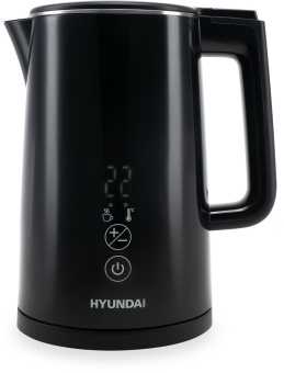Чайник электрический Hyundai HYK-S5509 1.5л. 2200Вт черный корпус: металл/пластик от магазина РЭССИ
