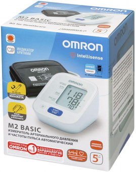 Тонометр автоматический Omron M2 Basic от магазина РЭССИ