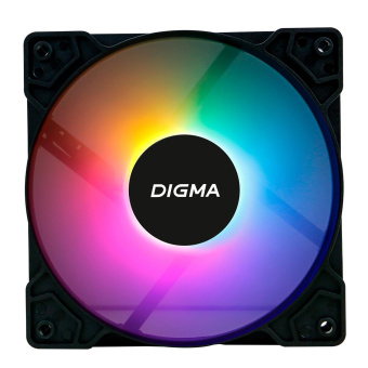 Вентилятор Digma DFAN-FRGB1 120x120x25mm 3-pin 4-pin (Molex)23dB 125gr LED Ret от магазина РЭССИ
