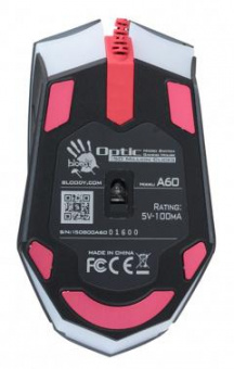 Мышь A4Tech Bloody A60 черный оптическая (6200dpi) USB3.0 (8but) от магазина РЭССИ