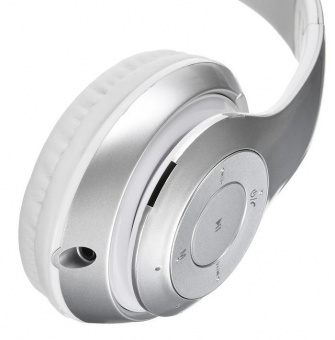 Гарнитура накладные Digma BT-14 сереб.мат. беспроводные bluetooth оголовье (BT-14S) от магазина РЭССИ