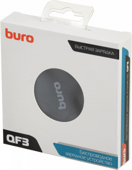 Беспроводное зар./устр. Buro QF3 10W 1.1A (QC) черный (QF3A10BK) от магазина РЭССИ