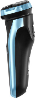 Бритва роторная Hyundai H-SH8088 реж.эл.:3 питан.:аккум. черный/голубой от магазина РЭССИ