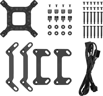 Система водяного охлаждения Deepcool LQ360 ARGB Soc-AM5/AM4/1200/1700/1851 черный 4-pin 38.71dB Al LCD 350W 1840gr Ret (R-LQ360-BKLSMW-G-1) от магазина РЭССИ