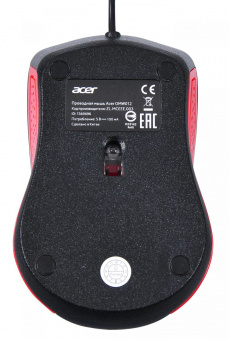 Мышь Acer OMW012 черный/красный оптическая (1200dpi) USB (3but) от магазина РЭССИ