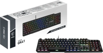 Клавиатура MSI VIGOR GK41 LR RU механическая черный USB Multimedia for gamer LED (S11-04RU248-CLA) от магазина РЭССИ