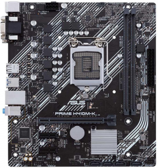 Материнская плата Asus PRIME H410M-K Soc-1200 Intel H410 2xDDR4 mATX AC`97 8ch(7.1) GbLAN+VGA+DVI от магазина РЭССИ