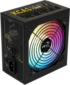 Блок питания Aerocool ATX 750W KCAS PLUS GOLD 750W RGB 80+ gold 24+2x(4+4) pin APFC 120mm fan color LED 8xSATA RTL от магазина РЭССИ