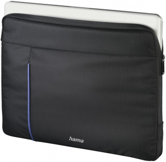 Чехол для ноутбука 15.6" Hama Cape Town черный/синий полиэстер (00216517) от магазина РЭССИ