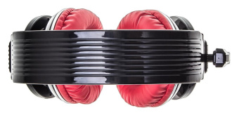 Наушники с микрофоном Оклик HS-L350G RED WAR черный/красный 2.2м мониторные оголовье (472664) от магазина РЭССИ