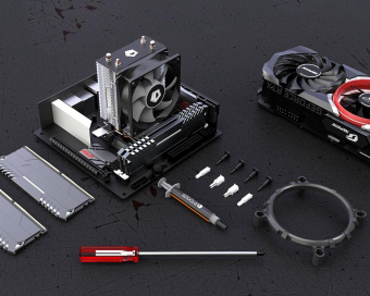 Устройство охлаждения(кулер) ID-Cooling SE-802-SD Soc-AM4/1151/1200/1700 3-pin 23dB Al+Cu 95W 290gr Ret от магазина РЭССИ