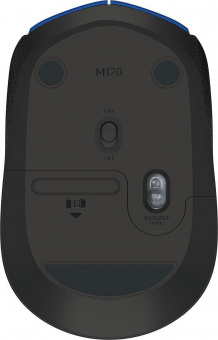 Мышь Logitech M171 синий/черный оптическая (1000dpi) беспроводная USB для ноутбука (2but) от магазина РЭССИ