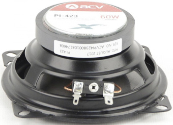 Колонки автомобильные ACV PI-423 60Вт 89дБ 4Ом 10см (4дюйм) (ком.:2кол.) коаксиальные трехполосные от магазина РЭССИ