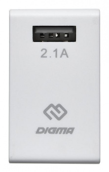 Сетевое зар./устр. Digma DGWC-1U-2.1A-WG 10.5W 2.1A USB универсальное белый от магазина РЭССИ