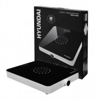 Плита Индукционная Hyundai HYC-0105 белый стеклокерамика (настольная) от магазина РЭССИ