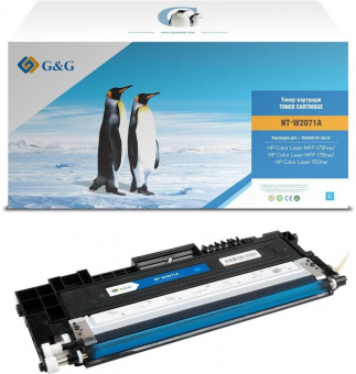 Картридж лазерный G&G GG-W2071A (есть ограничения по прошивке) голубой (700стр.) для HP Color Laser MFP 179fnw/178nw/150nw от магазина РЭССИ