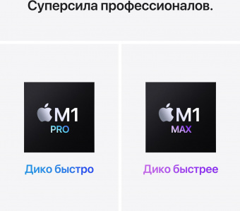 Ноутбук Apple MacBook Pro A2442 M1 Pro 10 core 16Gb SSD1Tb/16 core GPU 14.2" (3024x1964)/ENGKBD Mac OS grey space WiFi BT Cam (MKGQ3B/A) от магазина РЭССИ