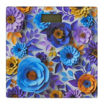 Весы напольные электронные SunWind SSB051 макс.180кг рисунок от магазина РЭССИ