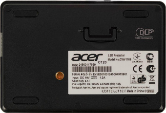 Проектор Acer C120 DLP 100Lm (854x480) 1000:1 ресурс лампы:20000часов 1xUSB typeB 0.18кг от магазина РЭССИ