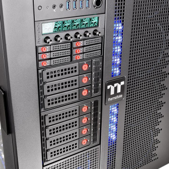 Сменный бокс для HDD/SSD Thermaltake Max 3504 SATA I/II/III/SAS SATA металл черный hotswap 4 от магазина РЭССИ