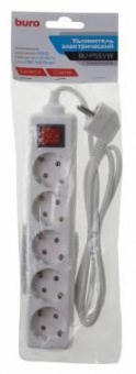 Сетевой удлинитель Buro BU-PS5.1/W 1.5м (5 розеток) белый (пакет ПЭ) от магазина РЭССИ