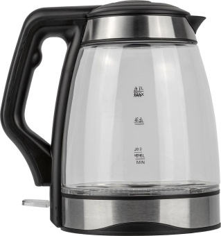 Чайник электрический BBK EK1728G 1.7л. 2200Вт черный корпус: стекло от магазина РЭССИ