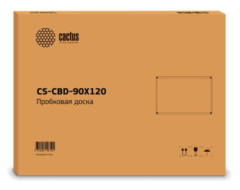 Пробковая доска CS-CBD-90X120 коричневый 90x120 см алюминиевая рама пробка/алюминий Cactus 1070272 от магазина РЭССИ