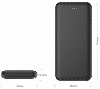 Мобильный аккумулятор СТАРТ LARK N10P-B 10000mAh 2.1A 2xUSB черный (15262) от магазина РЭССИ