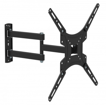 Кронштейн для телевизора Buro FL4S черный 20"-65" макс.25кг настенный поворотно-выдвижной и наклонный от магазина РЭССИ