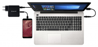 Адаптер Thermaltake LUXA2 EnerG Bar 65W Wall Type автоматический 65W 18.5V-20V 10-connectors 3.5A 1xUSB от бытовой электросети от магазина РЭССИ