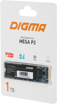 Накопитель SSD Digma PCI-E 3.0 x4 1Tb DGSM3001TP33T Mega P3 M.2 2280 от магазина РЭССИ