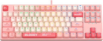 Клавиатура A4Tech Bloody S87 Energy механическая розовый USB for gamer LED (S87 USB ENERGY PINK) от магазина РЭССИ