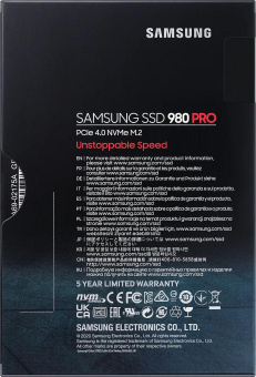Накопитель SSD Samsung PCIe 4.0 x4 1TB MZ-V8P1T0B/AM 980 PRO M.2 2280 от магазина РЭССИ