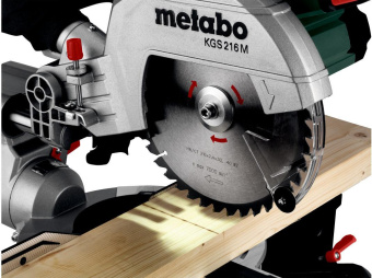 Торцовочная пила Metabo KGS 216 M 1500Вт 5000об/мин d=216мм от магазина РЭССИ